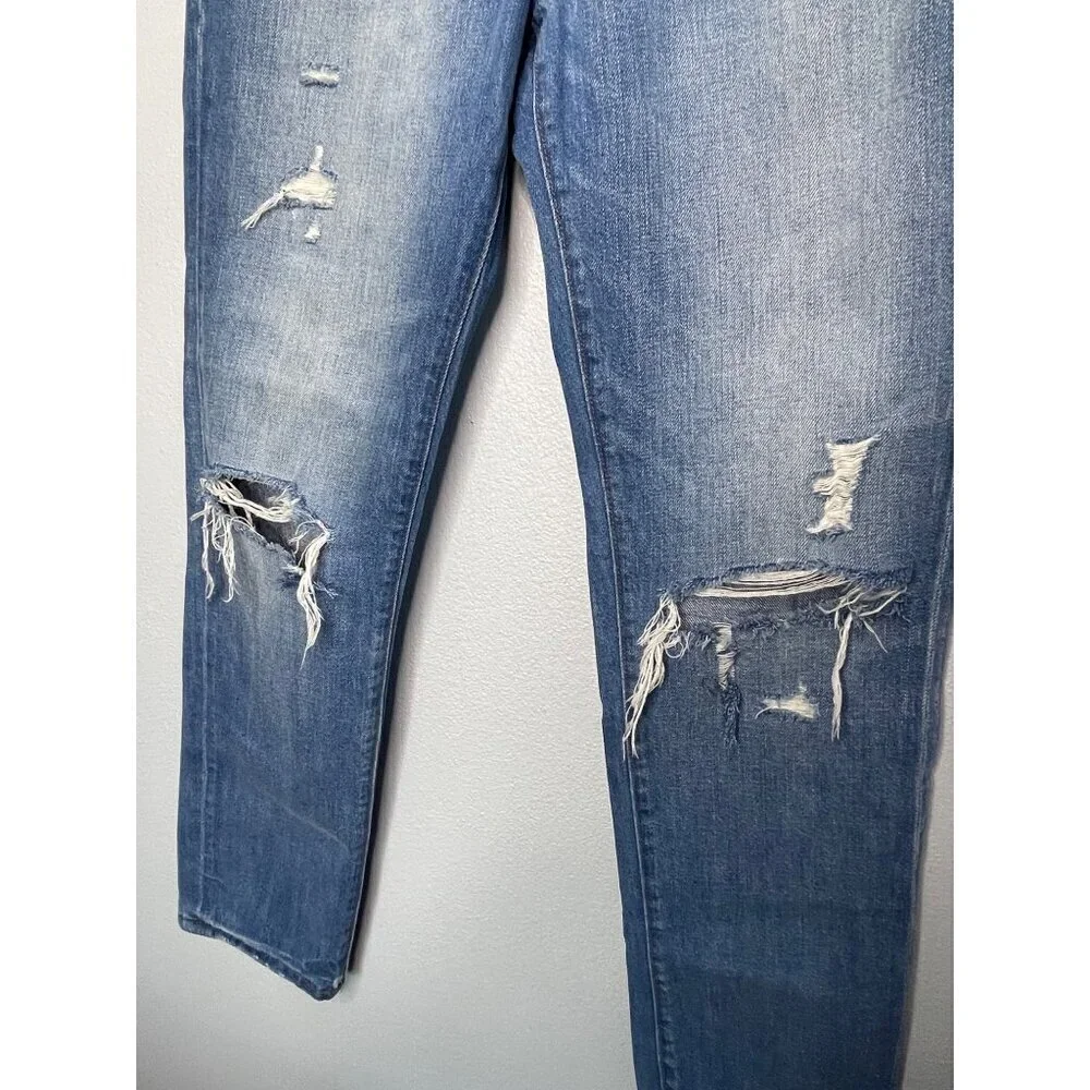 Madewell Womens The Perfect Vintage Blue Jean Distressed SZ 27 High Rise - Picture 2 of 12